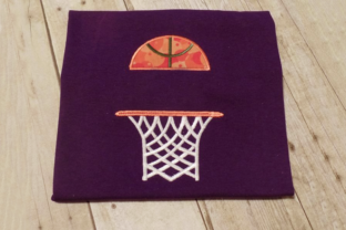 Basketball Hoop Split Applique