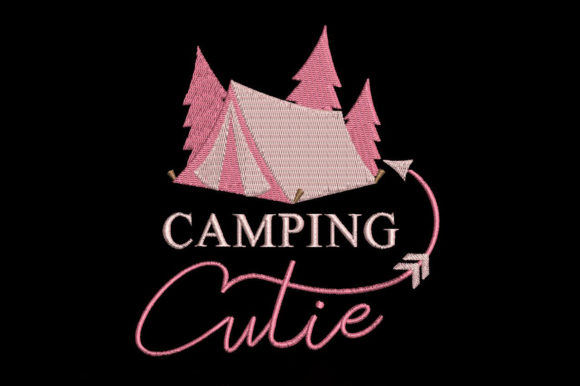 Camping Cutie: A Seasonal Embroidery Gem