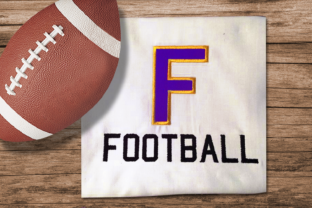 F for Football Applique