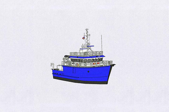 Ferry Ship: A Coastal Embroidery That Anchors Your Boutique Brand