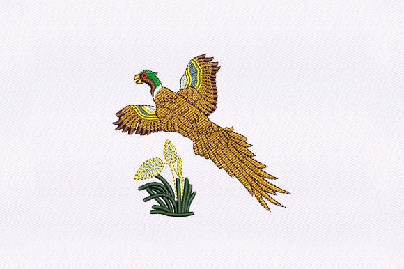 Flying Macaw Parrot: A Vibrant Seasonal Embroidery Pick