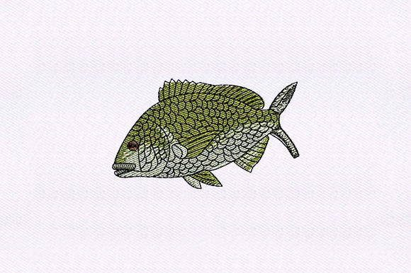 Green Fish: A Seasonal Embroidery Gem for Holiday Makers