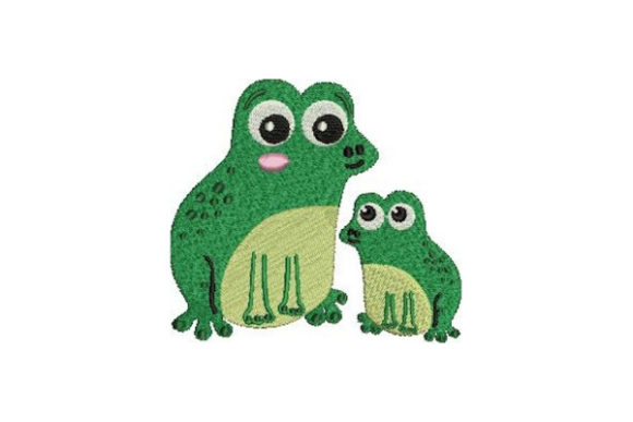 Mom and Baby Frog Embroidery Design Review