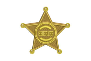 Sheriff Badge: A Playful, Western-Charmed Embroidery Design