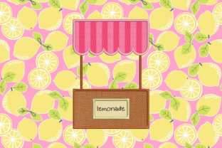 Summer Lemonade Stand Applique